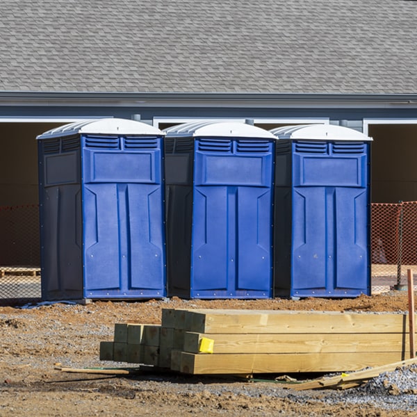 is there a specific order in which to place multiple porta potties in East Waterboro